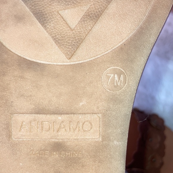 Brown Floral Sandals - Picture 4 of 4